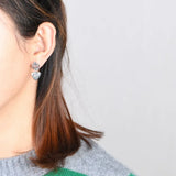 925 Silver Hollow Gourd Drop Earrings for Women