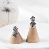 925 Silver Hollow Gourd Drop Earrings for Women