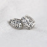 925 Silver Lucky JiXiang Hoop Earrings Original Pure S925 Sterling Silver