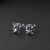 Loverly Pig Earrings 925 Silver Sterling Silver Stud Earring Women Jewelry