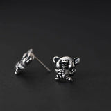 Loverly Pig Earrings 925 Silver Sterling Silver Stud Earring Women Jewelry