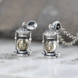 Lucky Buddha Pendant 925 Silver Pure S925 Sterling Silver Pendants for Jewelry