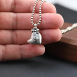 Money Bag Pendant 990 Silver Pure S990 Silver Pendants Women