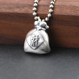 Money Bag Pendant 990 Silver Pure S990 Silver Pendants Women