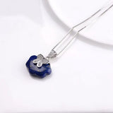 Lapis Lazuli Pendant 925 Silver for Jewelry Making