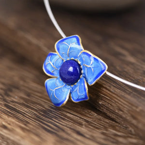 Natural Lapis Pendant 925 Silver Pure S925 Sterling Silver Pendants