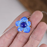 Natural Lapis Pendant 925 Silver Pure S925 Sterling Silver Pendants