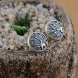 Peacock Stud Earrings 925 Silver Pure S925 Sterling Silver Earring for Women