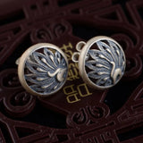 Peacock Stud Earrings 925 Silver Pure S925 Sterling Silver Earring for Women