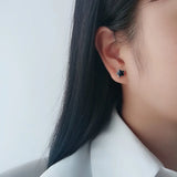 925 Silver Pentagram Earrings for Women
