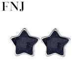 925 Silver Pentagram Earrings for Women