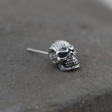 Punk Skull Earrings 925 Silver S925 Sterling Silver Stud Earring Men