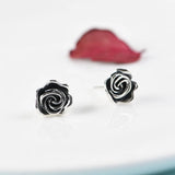 Rose Flower Earrings 925 Silver Stud Earring for Women