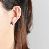 Rose Flower Earrings 925 Silver Stud Earring for Women
