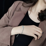 Round Star Charm Bracelet 925 Silver S925 Silver Bracelets for Women Jewelry