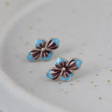 Shaolan Flower Earrings 925 Silver Pure S925 Sterling Silver Stud Earring