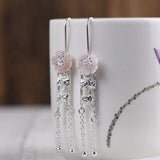 925 Silver Shell Flower Earrings for Women Jewelry