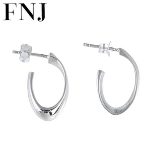 U Earrings 925 Silver Pure S925 Sterling Silver Stud Earring for Women Jewelry
