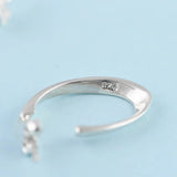 U Earrings 925 Silver Pure S925 Sterling Silver Stud Earring for Women Jewelry