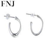 U Earrings 925 Silver Pure S925 Sterling Silver Stud Earring for Women Jewelry
