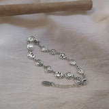 Smile Charm Bracelet 925 Silver Original Pure S925 Silver Bracelets for Women