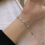 Smile Charm Bracelet 925 Silver Original Pure S925 Silver Bracelets for Women