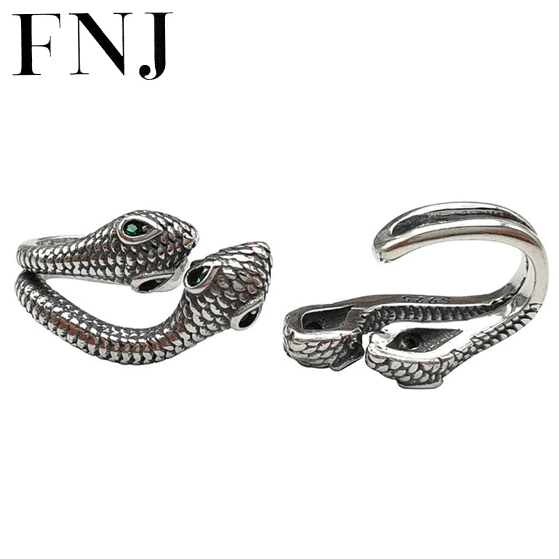 Snake Earrings 925 Silver Pure S925 Sterling Silver Clip Earring Women Jewelry