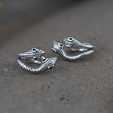 Snake Earrings 925 Silver Pure S925 Sterling Silver Clip Earring Women Jewelry