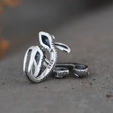 Snake Earrings 925 Silver Pure S925 Sterling Silver Clip Earring Women Jewelry