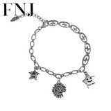 Star Charm Bracelet 925 Silver Original Pure S925 Silver Bracelet for Women