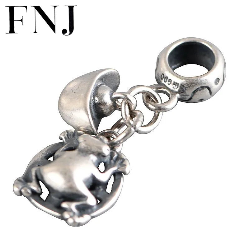 Taod Pendant 990 Silver Pure S990 Silver Pendants for Jewelry Making Women