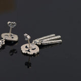Tassel Earrings 925 Silver Original Sterling Drop Earring for Women Jewelry