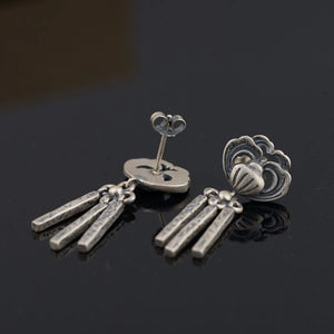 Tassel Earrings 925 Silver Original Sterling Drop Earring for Women Jewelry