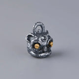 Vintage Lion Pendant 925 Silver S925 Sterling Silver for Jewelry Making Women