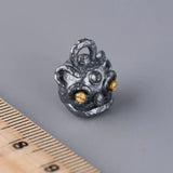 Vintage Lion Pendant 925 Silver S925 Sterling Silver for Jewelry Making Women