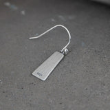 925 Silver Water Ripple Earrings Vintage Drop Earring Women Jewelry