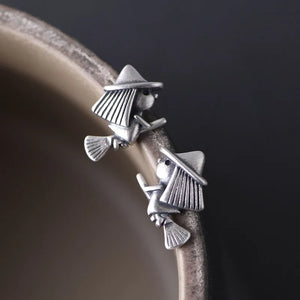 Witch Earrings 925 Silver Sterling Silver Stud Women Jewelry