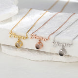 FOREVER Photo Projection Necklace Stainless Steel Couple Personalized Jewelry