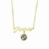 FOREVER Photo Projection Necklace Stainless Steel Couple Personalized Jewelry