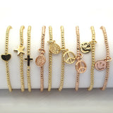 2.5mm Elastic Bead Bracelet For Women Charm Bracelet Gift PB026
