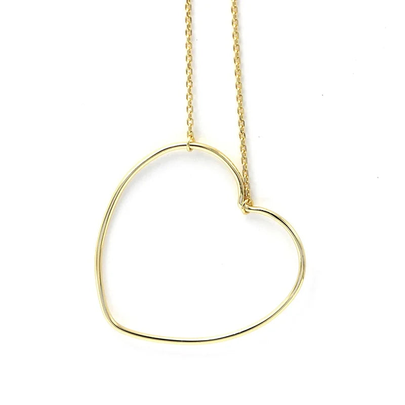 Rose & Heart Necklace For Women Christmas Gift PN034