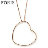 Rose & Heart Necklace For Women Christmas Gift PN034