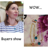 Crystal Necklaces Pendants Women Christmas Gift Anniversary Jewelry PN037