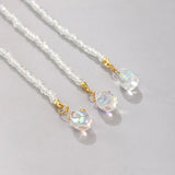 Chinese Flower Leaf Pearls Tassel Hairpin Clips Headpieces