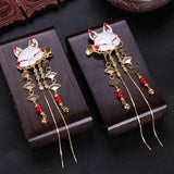 Fox Rabbit Hairpin Tassels Hair Clip Hanfu Handwork Hair Accessories