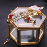 Fox Rabbit Hairpin Tassels Hair Clip Hanfu Handwork Hair Accessories