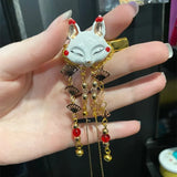 Fox Rabbit Hairpin Tassels Hair Clip Hanfu Handwork Hair Accessories