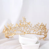Baroque Style Bride Hair Jewelry Headpiece Crystal Wedding Hair Accessories