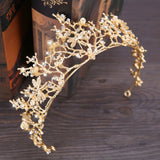 Baroque Style Bride Hair Jewelry Headpiece Crystal Wedding Hair Accessories