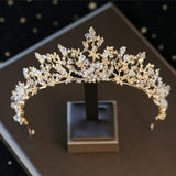 FORSEVEN Rhinestone Crystal Crown Tiaras Bridal Headbands Women Wedding Hair
